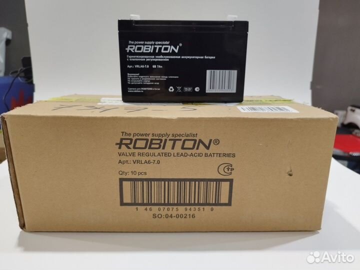 Аккумулятор robiton vrla6-7.0