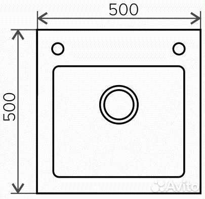 Мойка tolero glass TG 500 белый