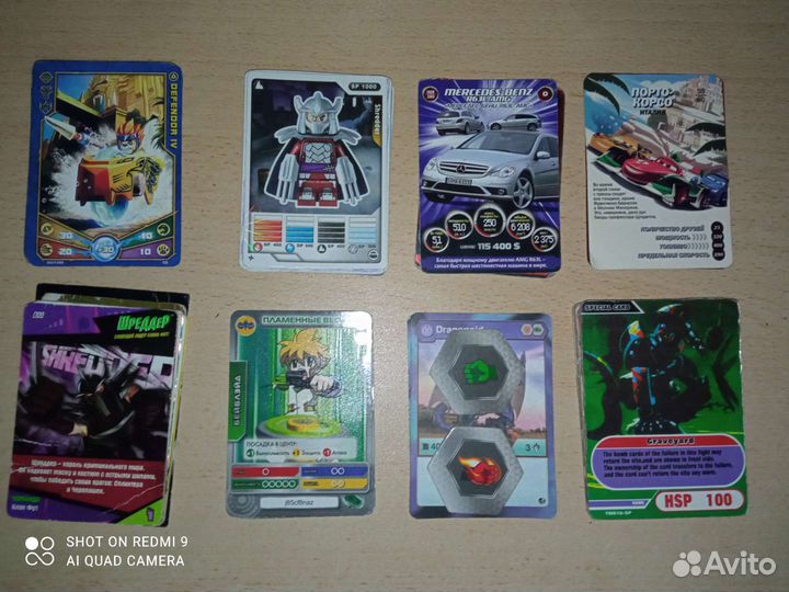 Карточки Чима, Лего, Черепашки ниндзя, тачки