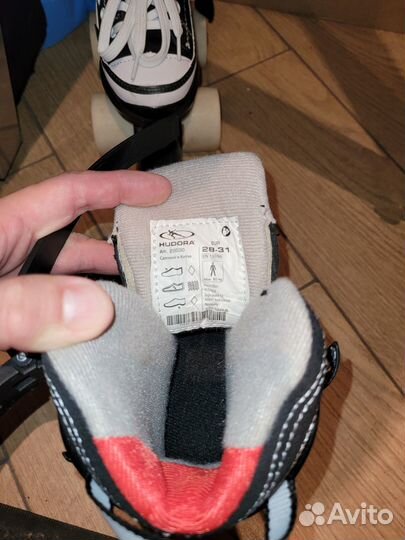 Раздвижные роликовые коньки Hudora, размер 28-31