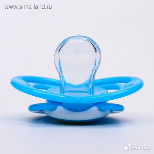 Соска-пустышка ортодонтическая, силикон, от 3 мес