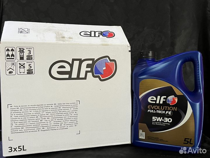 Моторное масло ELF Evolution full-tech FE 5W30 5л
