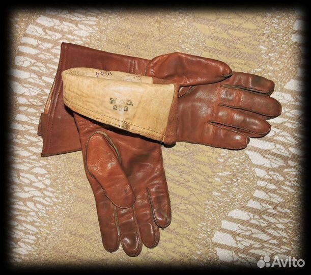 Кожаные краги британская кавалерия 1944 год антик