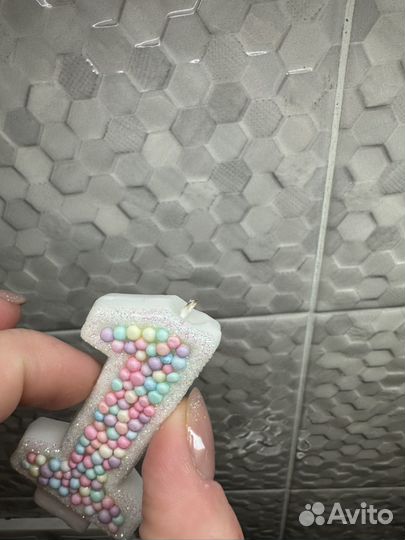 Свечка 1 на день рождения нереально красивая