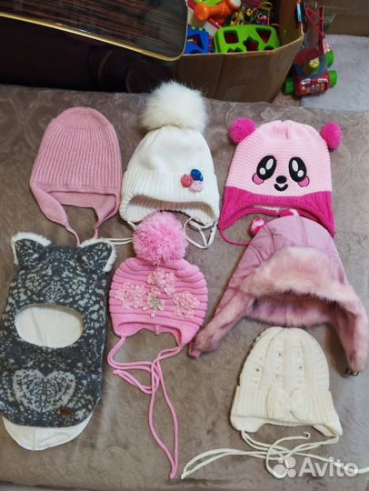 Шапки пакетом для девочки 48-50