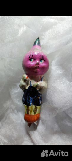 Ёлочная игрушка узбечка. Кот. Чиполлино