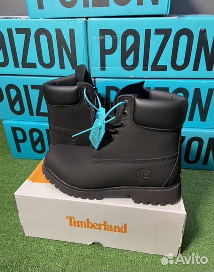 Ботинки Timberland Оригинал черные осень/зима