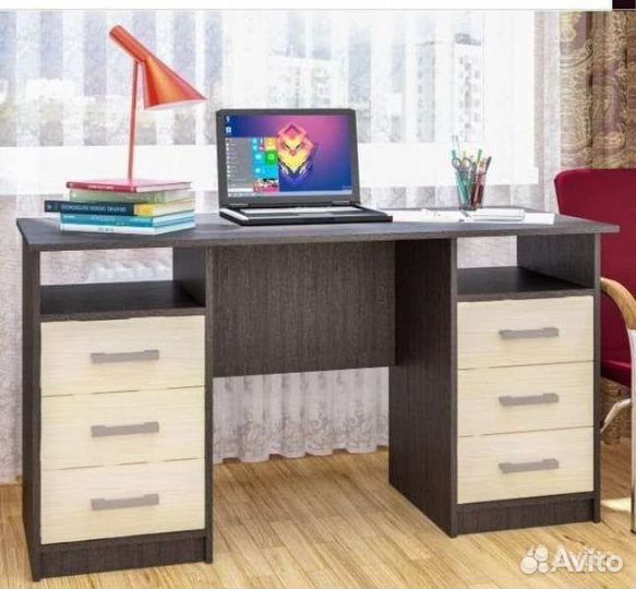 Стол письменный, компьютерный с выдвижными ящиками