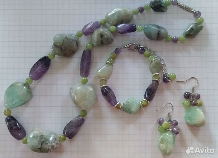 Бусы, браслеты, серьги из натуральных камней