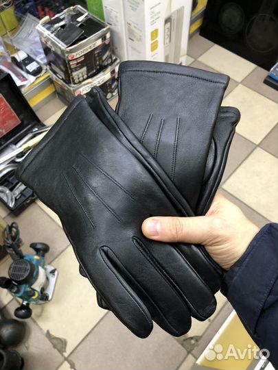Кожаные перчатки мужские/ женские