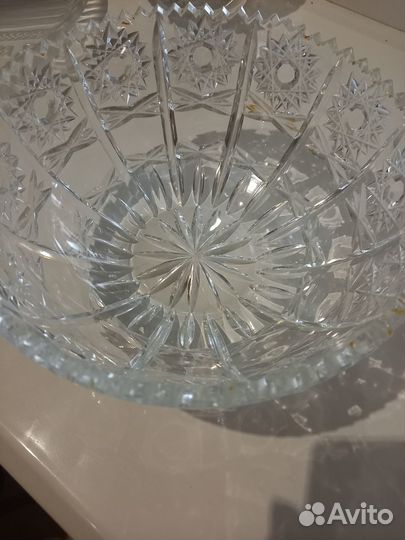 Ваза салатник хрусталь