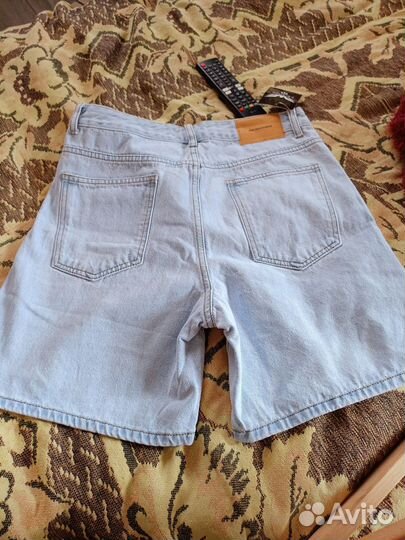 Шорты светлый джинс 44