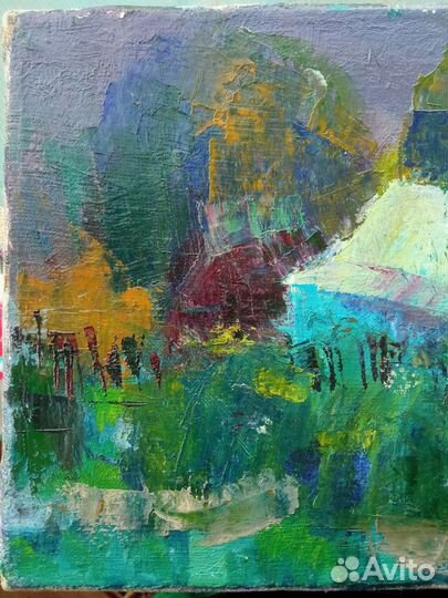 Этюд маслом Перед грозой