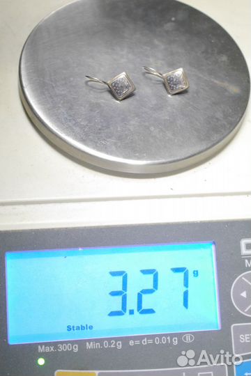 Винтажные серьги, Кубачи, СССР, 875пр