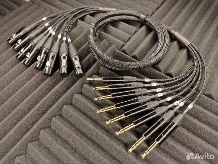 Мультикор 8 Xlr гн. На 8 Jack 6,3 st Tasker c408