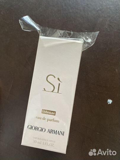 Парфюмерная вода giorgio armani si intense