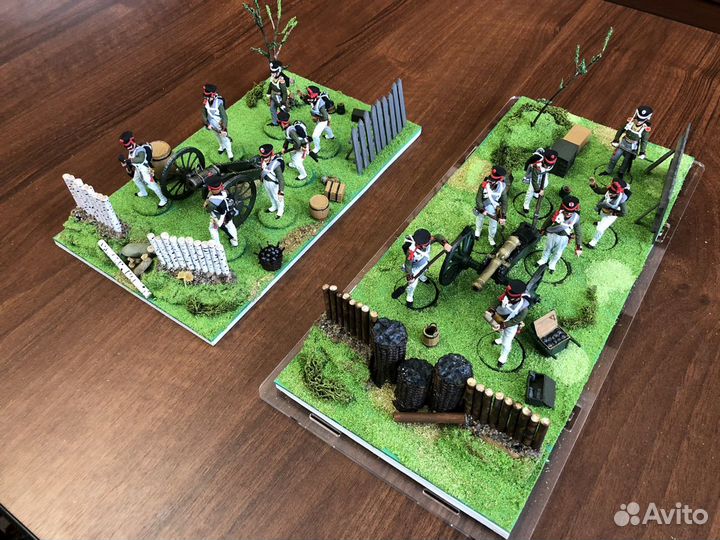 Артиллерийский расчет 1812г 54 мм