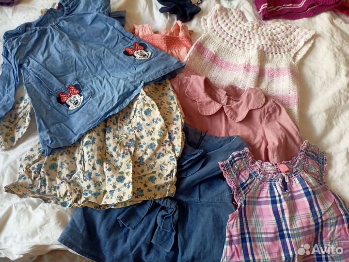 Вещи пакетом для девочки 86 hm carters (22шт)