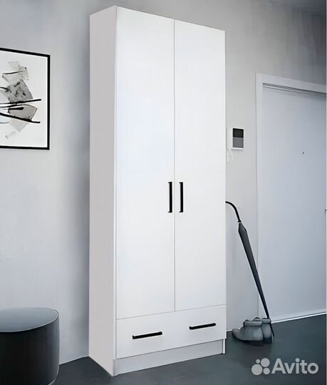 Шкаф белый 80см