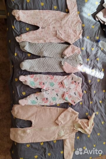 Комбинезоны пакетом для девочки 74-80