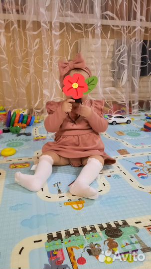 Платье боди для девочки 80р
