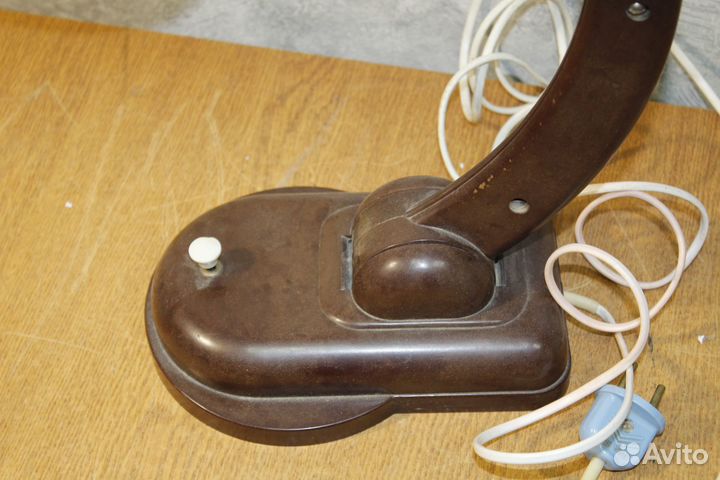 Лампа настольная карболитовая, лампа нквд