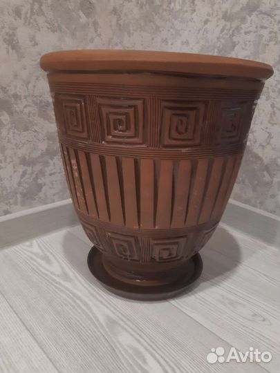 Керамический цветочный горшок керамический