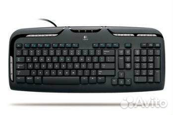 Клавиатура Logitech 967560 PS/2 черный Media Keybo