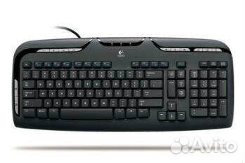Клавиатура Logitech 967560 PS/2 черный Media Keybo