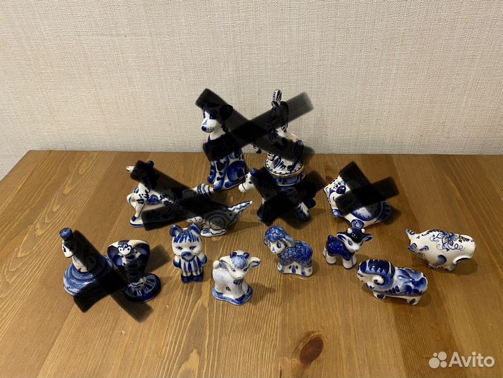 Гжель, винтажная посуда