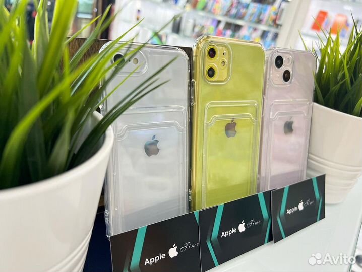 Чехол для телефона iPhone с карманом для карт