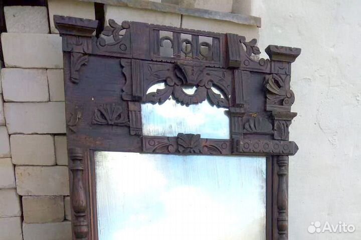 Антикварное старинное зеркало под реставрацию.Торг