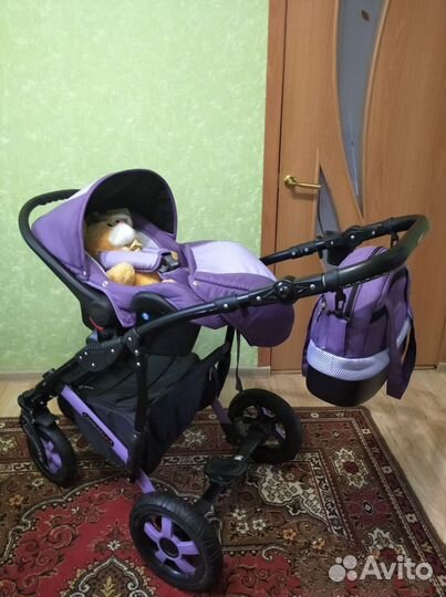 Коляска 3 в 1 Camarelo