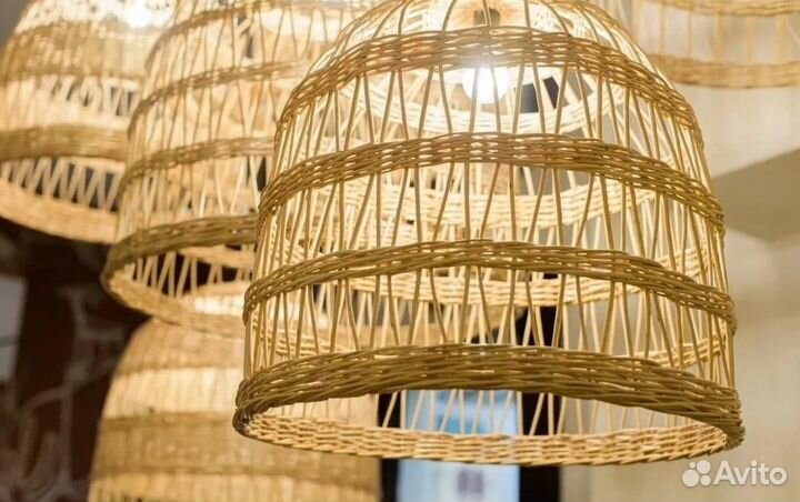 Плетеная люстра