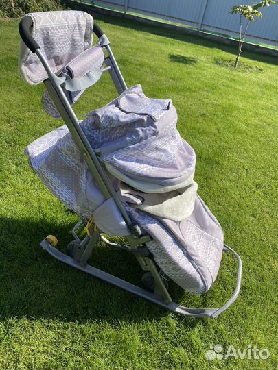 Детские санки коляска galaxy