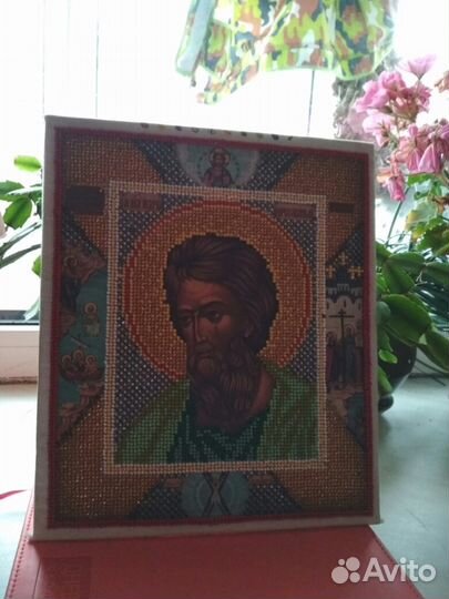 Икона вышитая бисером