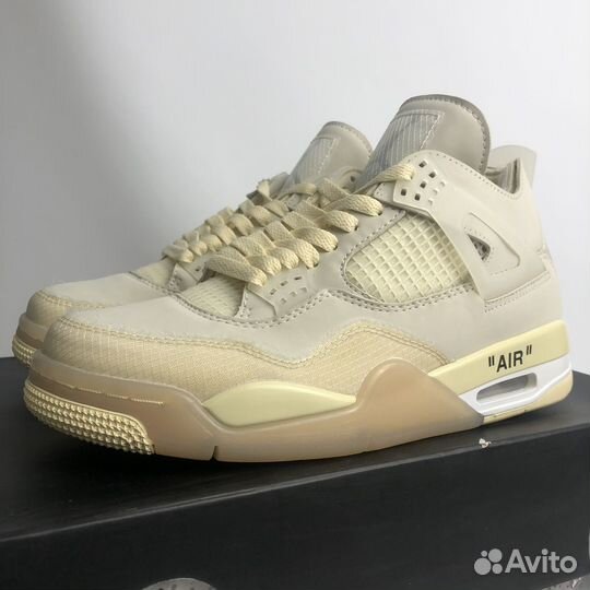 Off-White X Wmns Air Jordan 4 Retro SP Sail