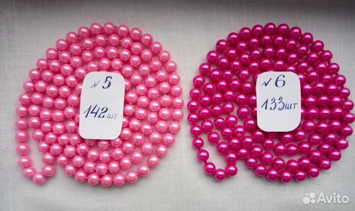 Бусы в сборке. Разноцветные