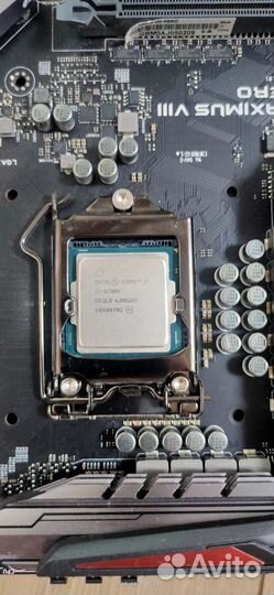 Материнская плата maximums hero Процесер i7 6700K