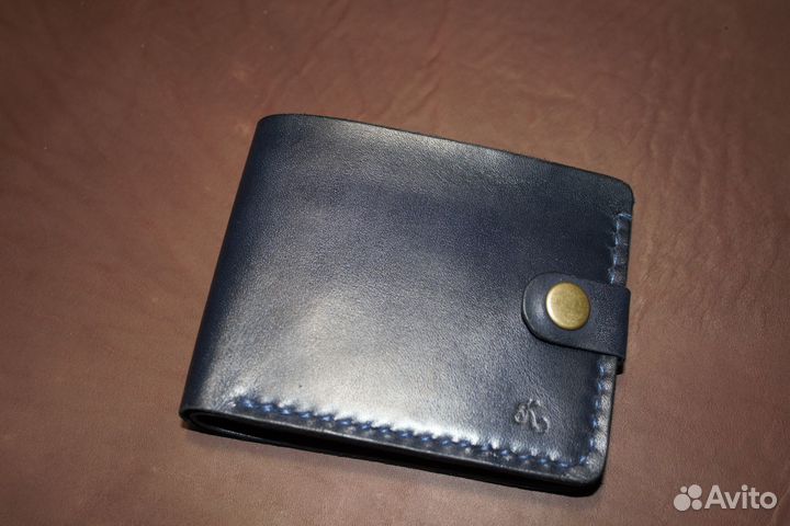Кошелек мужской кожаный ручной работы