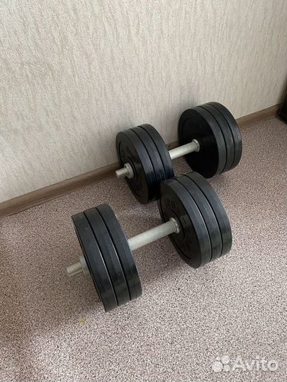 Гантели по 32 кг (новые)