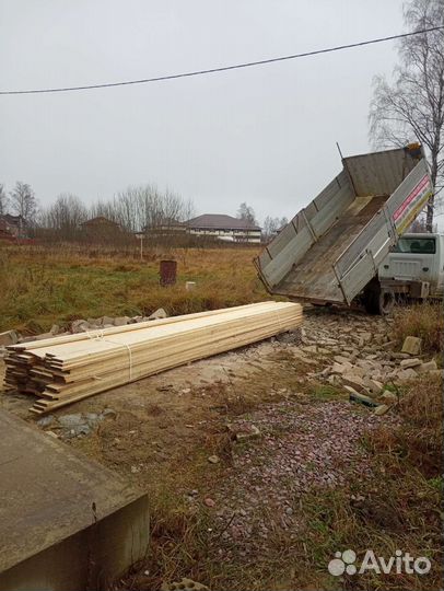 Доска обрезная, брус 1-2 сорт