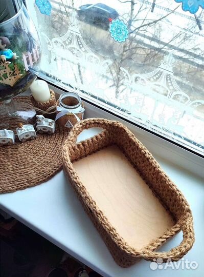 Корзина из джута