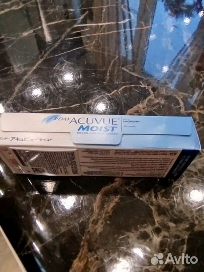 Линзы контактные однодневные acuvue moist