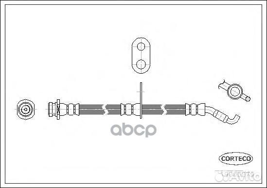 Шланг тормозной fiat: sedici 1.6 16V 4x4/1.9 D