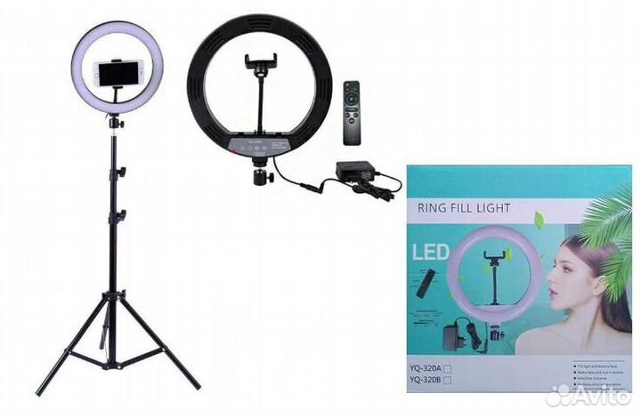 Кольцевая Лампа 33 см+Держатель+Штатив 2 м