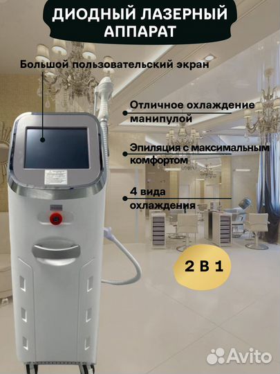 Диодный лазер 808 нм для эпиляции в кредит