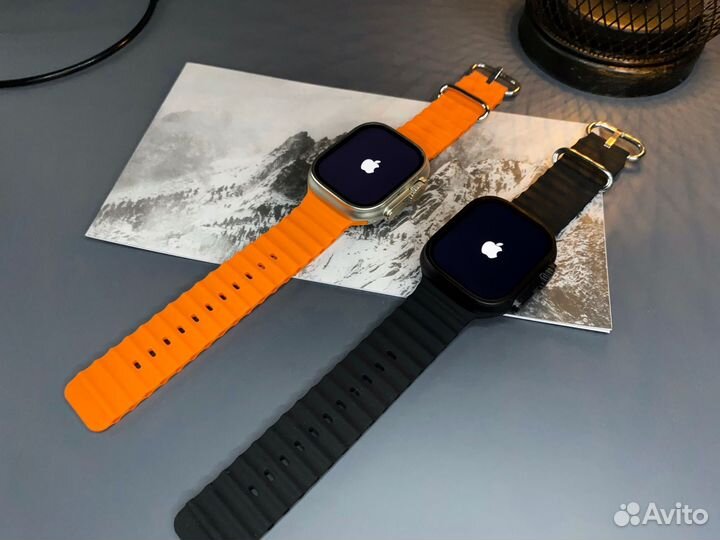 Apple watch 8 Ultra с яблоком