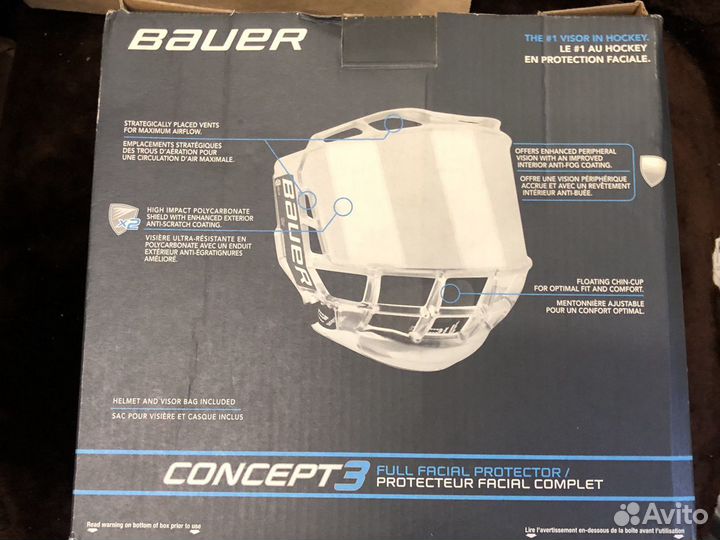 Визор для шлема хоккей новыйBauer