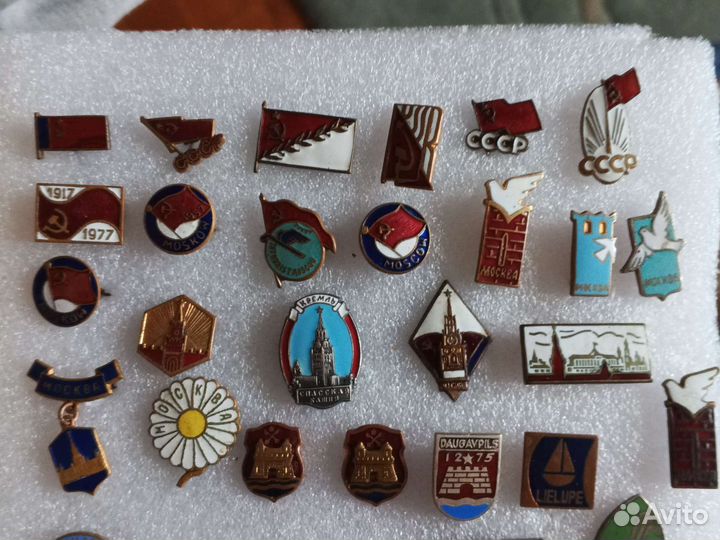 Значки Москва СССР тяжелые